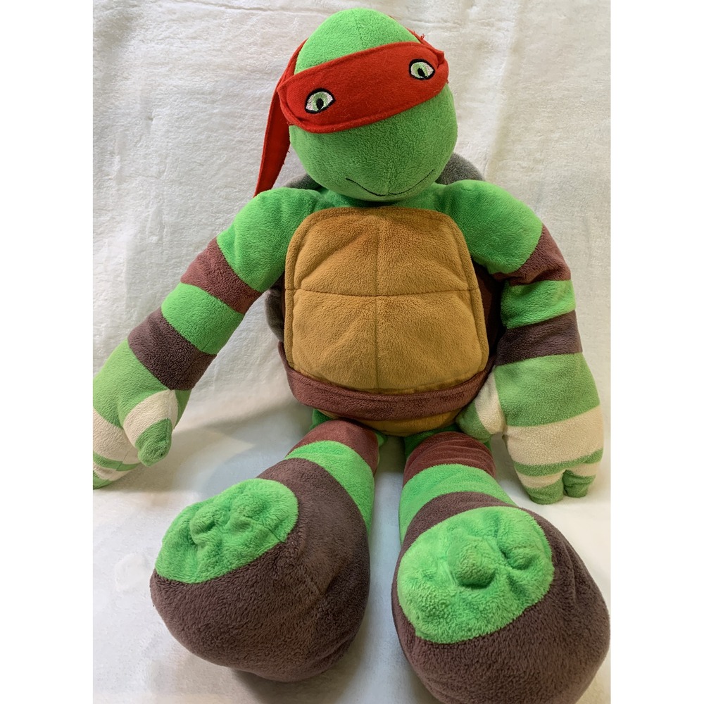 24"‎ Nickelodeon Teenage Mutant Ninja Turtle Raphael Plush Red EUC Pillow Pal